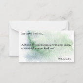 Kerststal Kerstkaart Notitiekaartje (Achterkant)