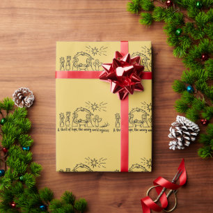Kerststal Kerstmis Christelijk Familie Matchende  Cadeaupapier