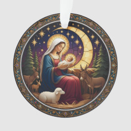 Kerststal Kerstornament – Dubbelzijdig Ornament