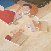 Kerststal Kerstpuzzel Legpuzzel (Zijkant)