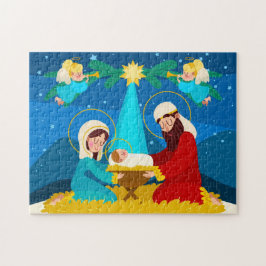Kerststal Kerstpuzzel Legpuzzel