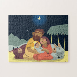 Kerststal Kerstpuzzel Legpuzzel
