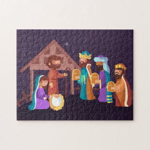 Kerststal Kerstpuzzel Legpuzzel