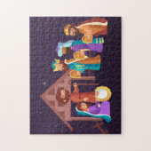 Kerststal Kerstpuzzel Legpuzzel (Verticaal)