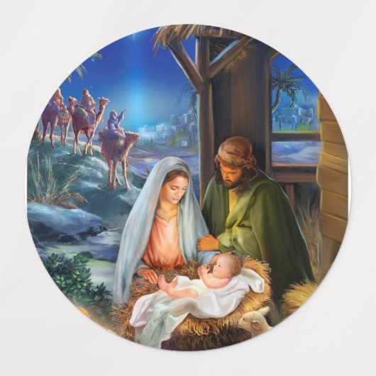 kerststal kerststal labels (Design 1)