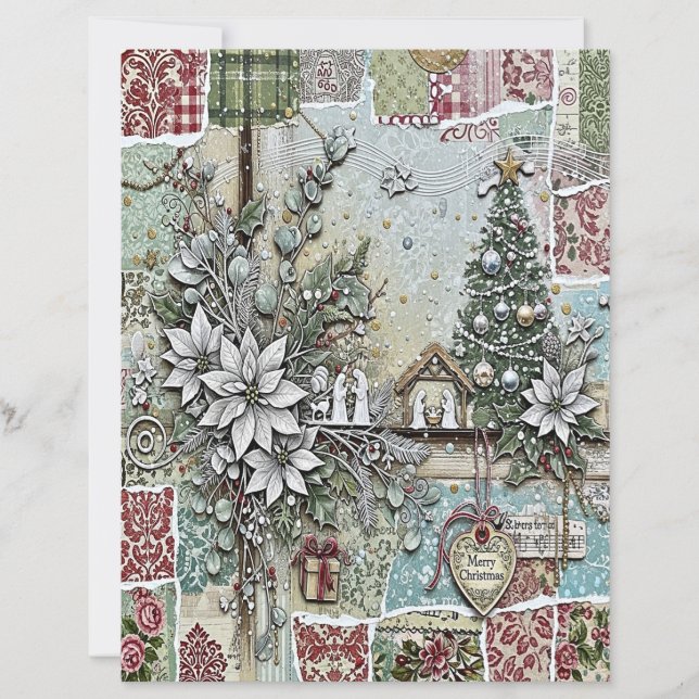 Kerststal knutselpapier (Voorkant)