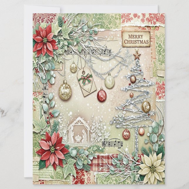 Kerststal knutselpapier (Voorkant)