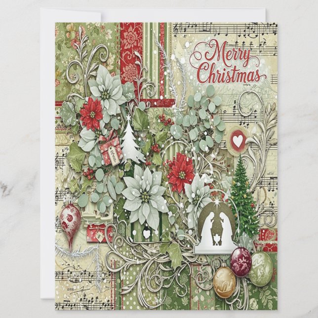 Kerststal knutselpapier (Voorkant)