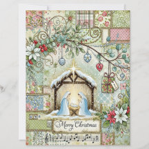 Kerststal knutselpapier