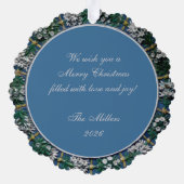 Kerststal Madonna met kind Della Robbia Ornament Kaart (Achterkant)