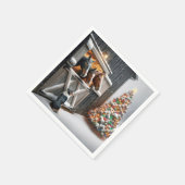 Kerststal met Australische herder Servet (Hoek)