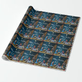 Kerststal met citaat cadeaupapier (Uitgerold)