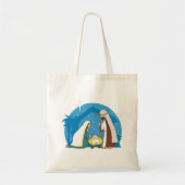 Kerststal met Maria Jozef en Baby Jezus Tote Bag (Voorkant)
