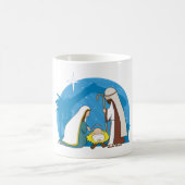 Kerststal met Maria, Jozef en het kindje Jezus Koffiemok (Center)