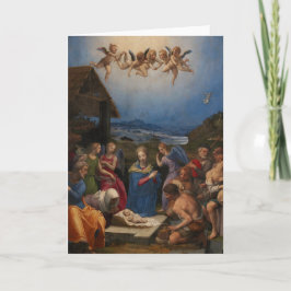Kerststal met religieus thema kaart