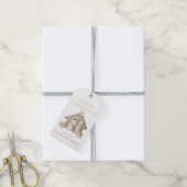 Kerststal Minimalistische Moderne Cadeaubijsluiter Cadeaulabel (Met Touw)