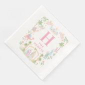 Kerststal Monogram Servet (Hoek)