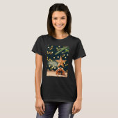 Kerststal onder ster t-shirt (Voorkant volledig)