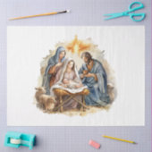 Kerststal ontwerpcollectie 4 tissuepapier (Craft)