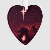 Kerststal ornament met Jezus is de reden (voorkant)