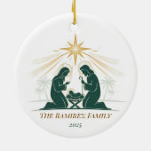 Kerststal Ornament Onder de Ster (Achterkant)