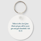 Kerststal Ornament Sleutelhanger (Achterkant)