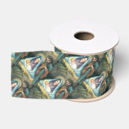 Kerststal Oudheidkundige Religieuze Kerstlint Grosgrain Lint