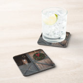 Kerststal paardrijden coaster bier onderzetter (Rechterzijde)