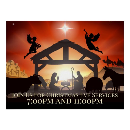  kerststal perfect poster (Voorkant)