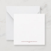 Kerststal Plein Plat Kerstkaart 01 Notitiekaartje (Achterkant)