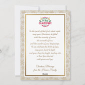 Kerststal "Prettig Kerstfeest & Gelukkig Nieuwjaar Feestdagenkaart (Achterkant)