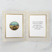 Kerststal "Prettig Kerstfeest & Gelukkig Nieuwjaar Kaart (Binnen)