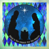 Kerststal Raamsticker (Vel 3)