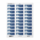 Kerststal Religieus Retouradres Etiket (Full Sheet)