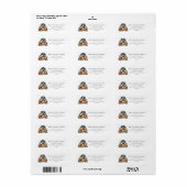 Kerststal Retouradreslabels Etiket (Full Sheet)
