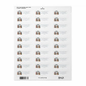 Kerststal Retouradreslabels Etiket (Full Sheet)
