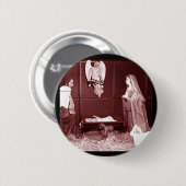 Kerststal Ronde Button 5,7 Cm (Voorkant /achterkant)