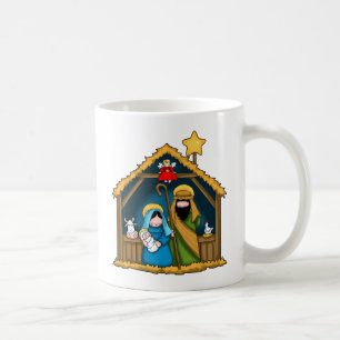 kerststal scène koffiemok
