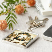Kerststal scène sleutelhanger (Zijkant)