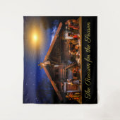 Kerststal scène 'The Reason for the Season' Wandkleed (Voorkant)