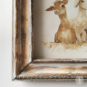  kerststal schilderij Mama met Baby Poster