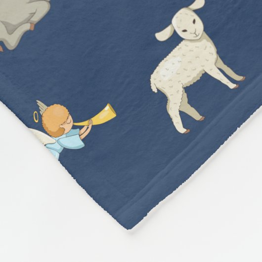 Kerststal Soft Fleece Kerstdeken (Hoek)