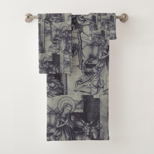 Kerststal Stark Ink Art Bad Handdoek (Insitu)