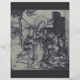 Kerststal Stark Ink Art Flyer