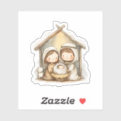 Kerststal Sticker (Vel)