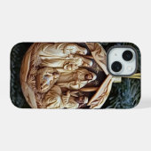 Kerststal Telefoonhoes – Baby Jezus iPhone 15 Case (Achterkant horizontaal)