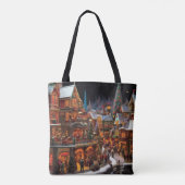 Kerststal Tote Bag (Achterkant)