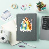 Kerststal traditie sticker (iPad Cover)