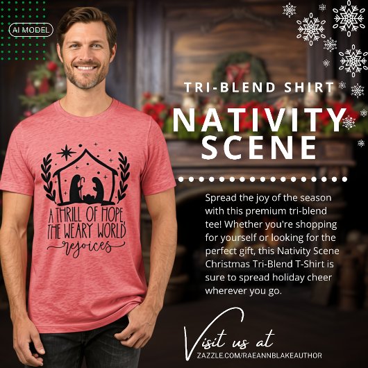 Kerststal Tri-Blend Shirt