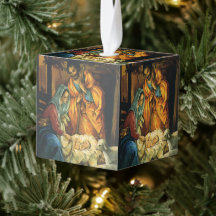 Kerststal uit het verleden, baby Jezus in de kribb